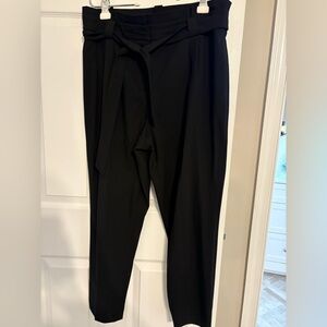 Calvin Klein Black Paperbag Waist Pants size 14 Petite